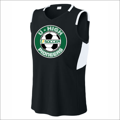 U-High Boys Soccer Ladies Performance Club Sleeveless V-Neck T