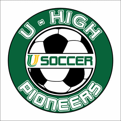 U-High Boys Soccer Allmade Ladies V-Neck Tee