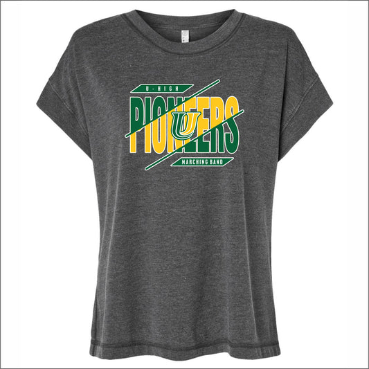 U-High Marching Band Ladies Relaxed Vintage Wash Tee