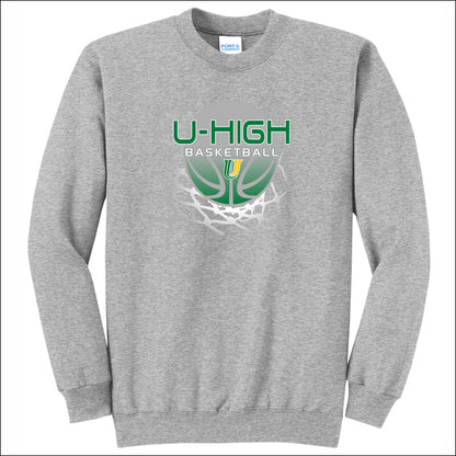 U-High Girls Basketball Crewneck Sweatshirt - Design A