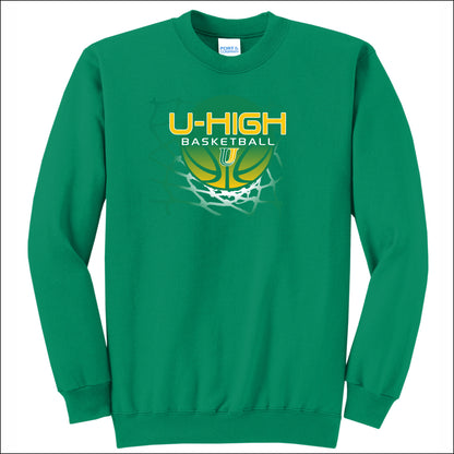 U-High Girls Basketball Crewneck Sweatshirt - Design A