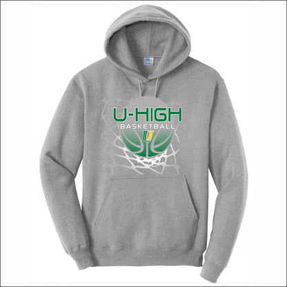 U-High Girls Basketball Hooded Sweatshirt - Design A