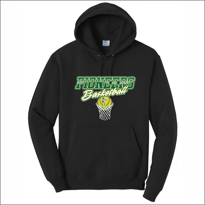 U-High Girls Basketball Hooded Sweatshirt - Design B