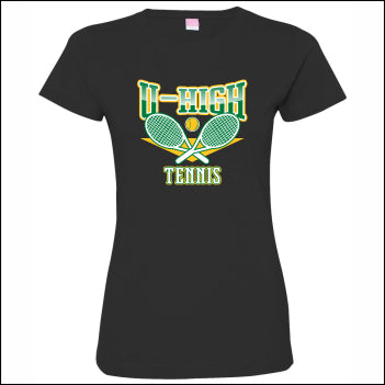 U-High Girls Tennis Ladies Fine Jersey T-shirt