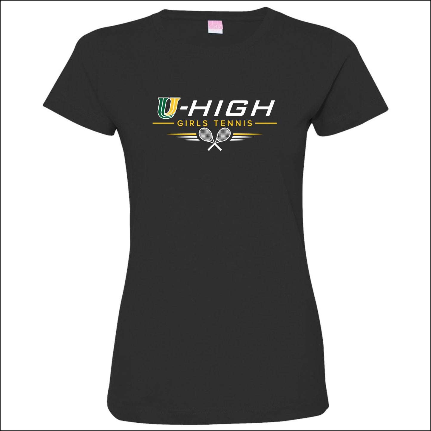 U-High Girls Tennis Ladies Fine Jersey T-shirt