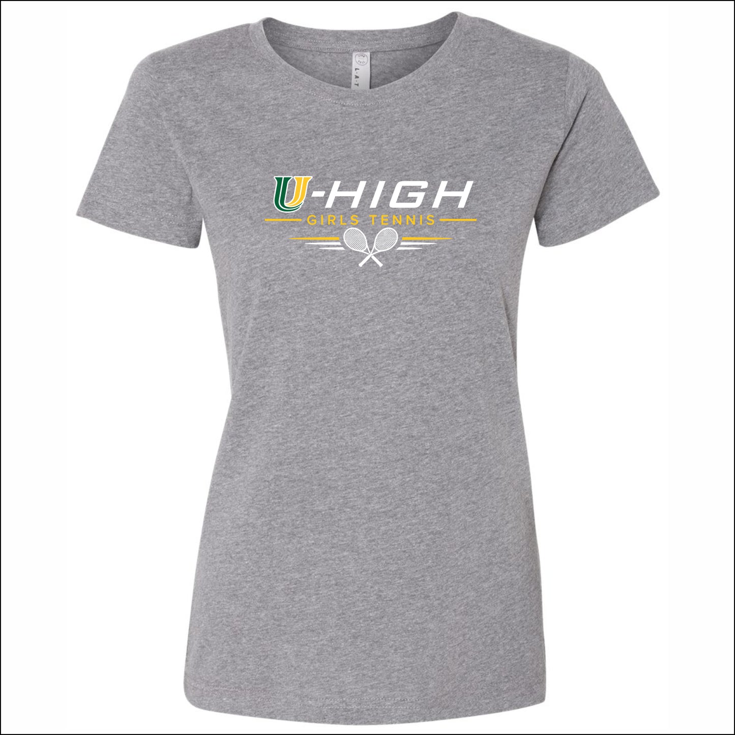 U-High Girls Tennis Ladies Fine Jersey T-shirt