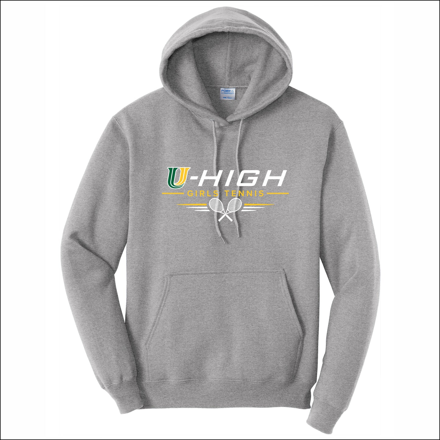 U-High Girls Tennis Hooded Sweatshirt