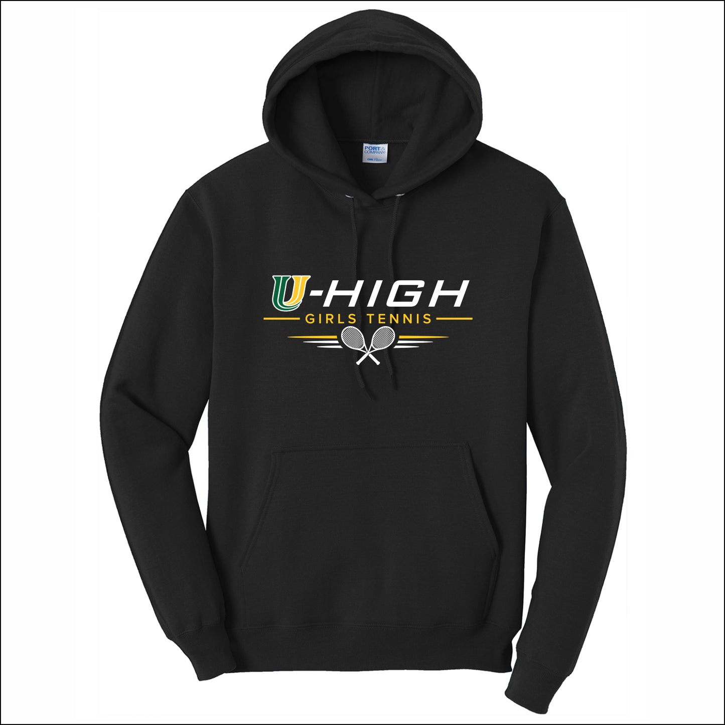 U-High Girls Tennis Hooded Sweatshirt