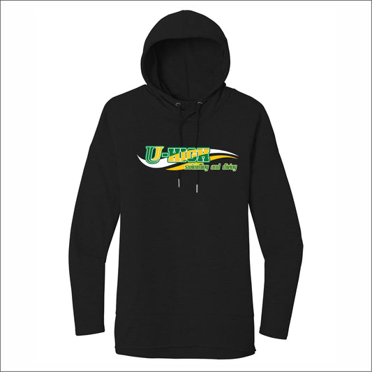 U-High Swim & Dive Ladies Featherweight French Terry Hoodie - Des. A
