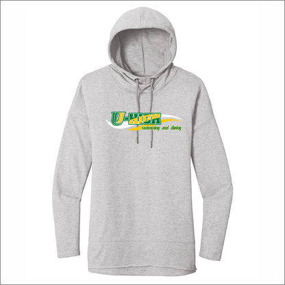 U-High Swim & Dive Ladies Featherweight French Terry Hoodie - Des. A