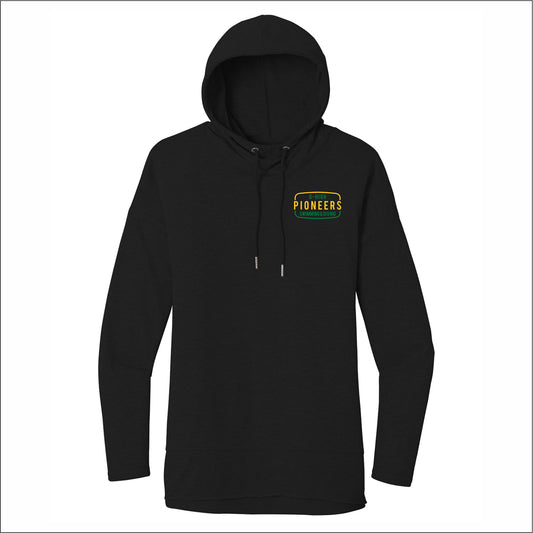 U-High Swim & Dive Ladies Featherweight French Terry Hoodie - EMB