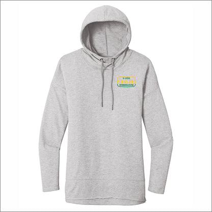 U-High Swim & Dive Ladies Featherweight French Terry Hoodie - EMB