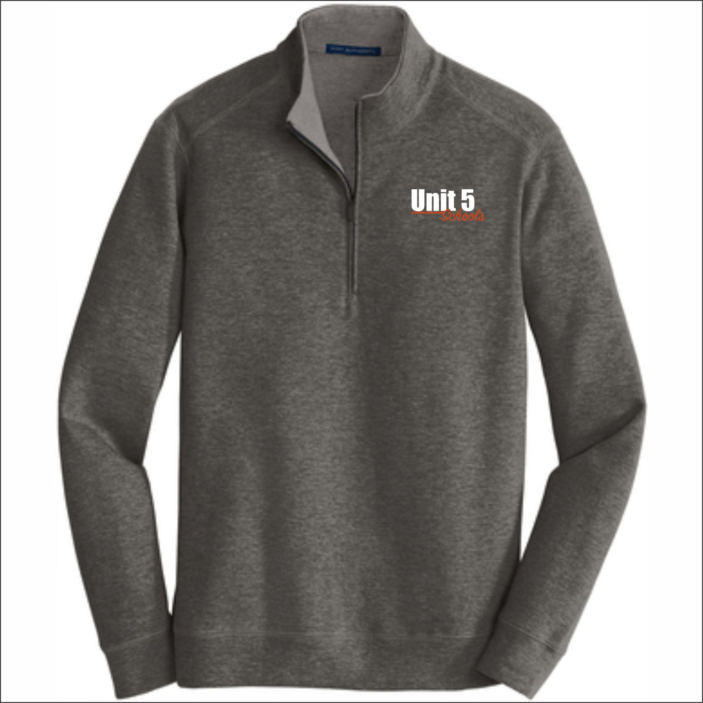 Unit 5 Schools Interlock 1/4 Zip Pullover - Emb1