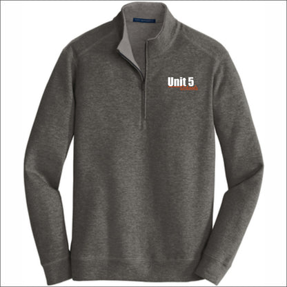 Unit 5 Schools Interlock 1/4 Zip Pullover - Emb1