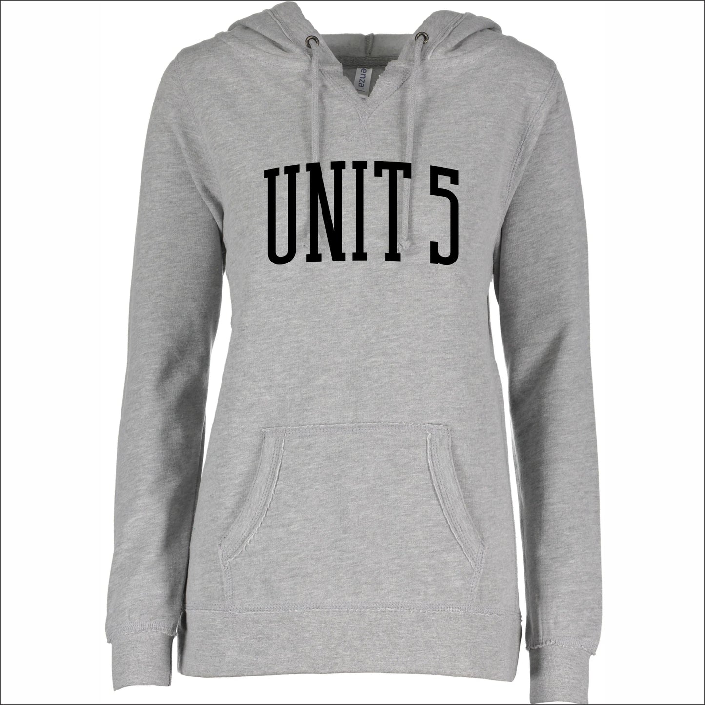 Unit 5 Schools Ladies V-Notch Hooded Sweatshirt