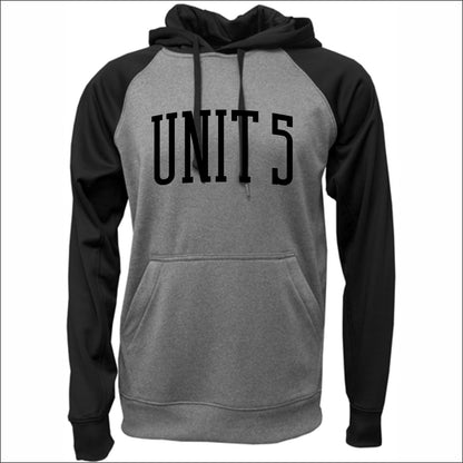 Unit 5 Schools Performance Raglan Colorblock Hooded Sweatshirt