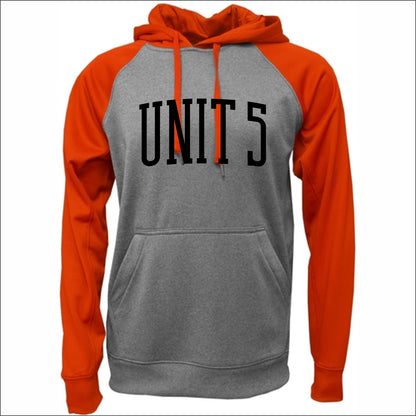 Unit 5 Schools Performance Raglan Colorblock Hooded Sweatshirt