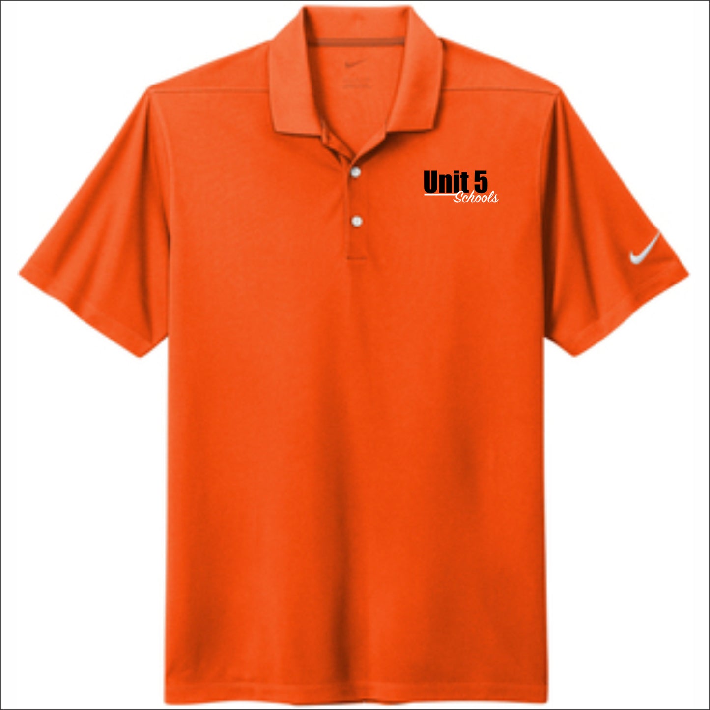 Unit 5 Schools NIKE Dri-Fit Performance Micro Pique Polo - Emb1