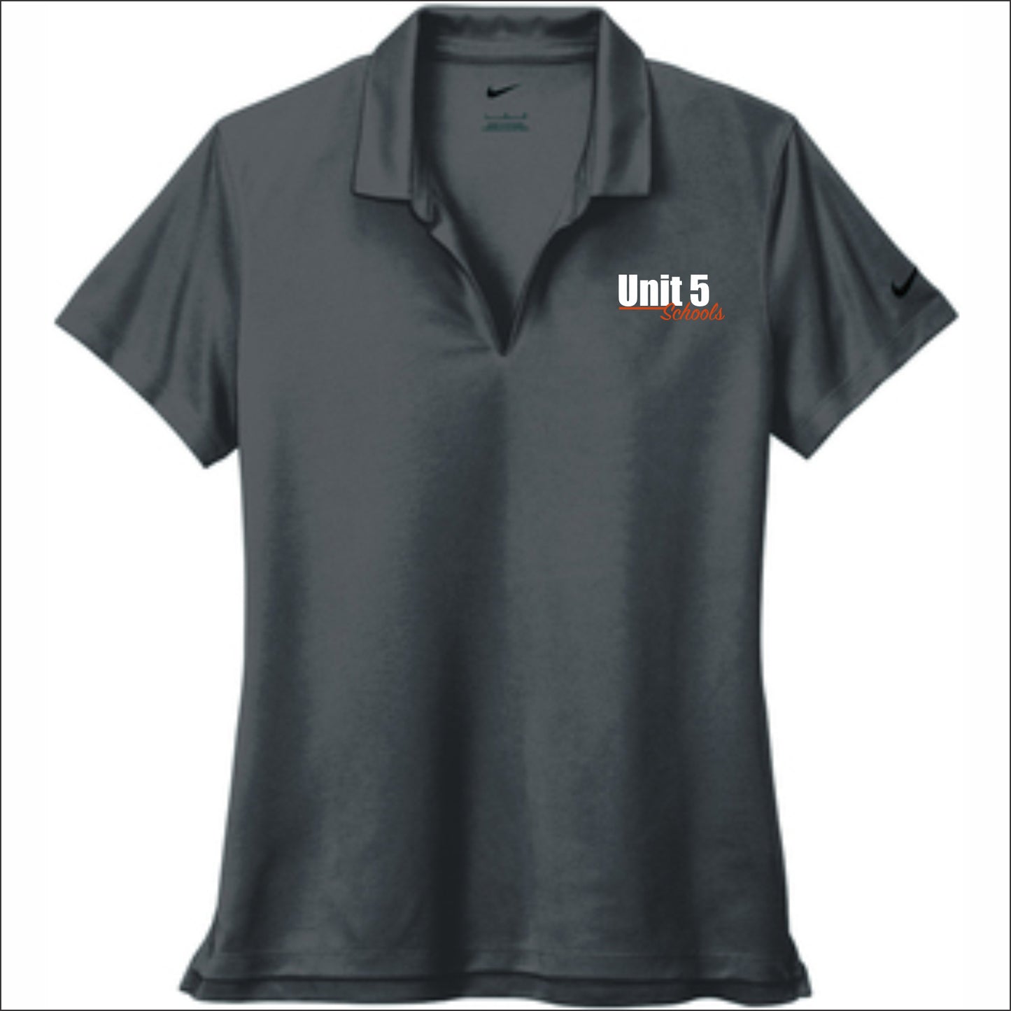 Unit 5 Schools Ladies NIKE Micro Pique Polo Shirt - Emb1