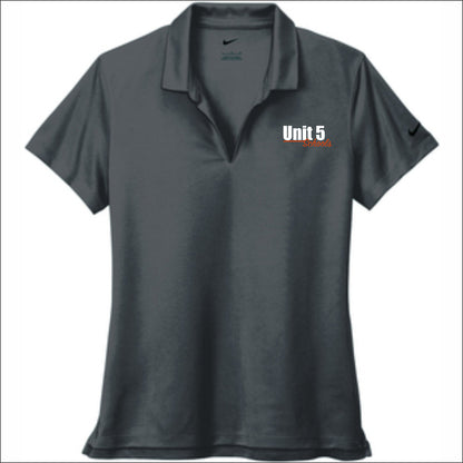 Unit 5 Schools Ladies NIKE Micro Pique Polo Shirt - Emb1