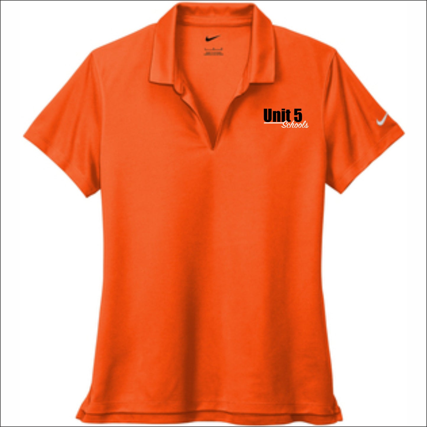 Unit 5 Schools Ladies NIKE Micro Pique Polo Shirt - Emb1