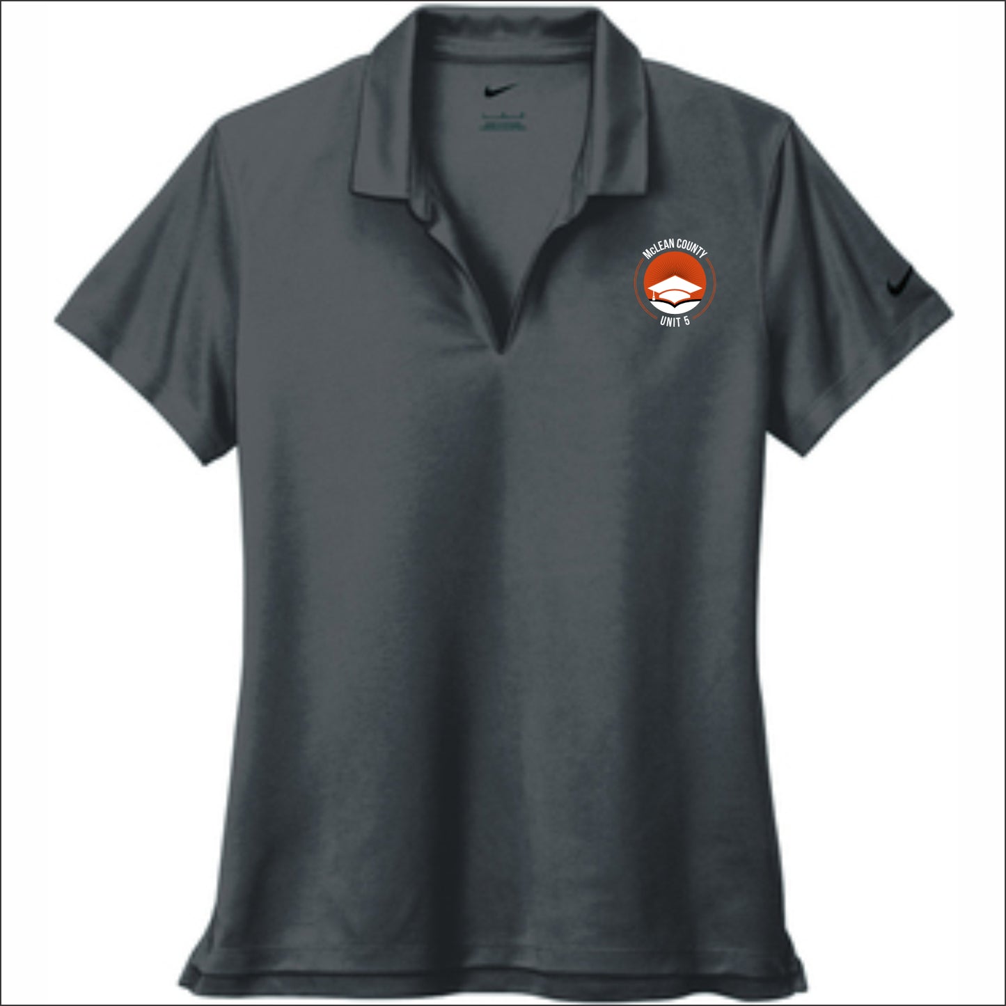 Unit 5 Schools Ladies NIKE Micro Pique Polo Shirt - Emb2