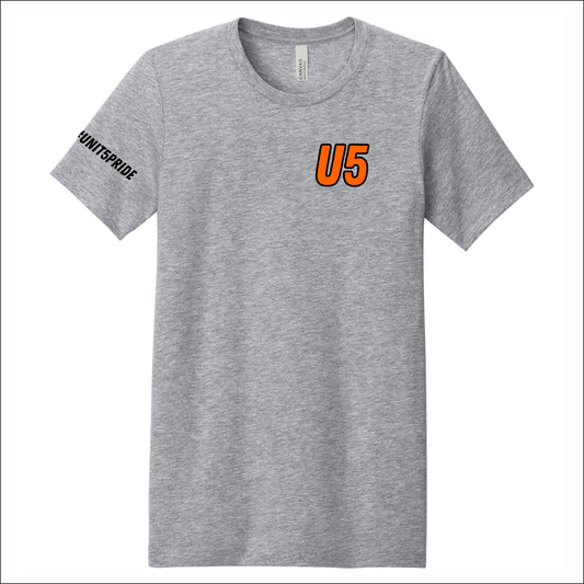 Unit 5 Schools Heathered Soft Jersey Short Sleeve T-shirt