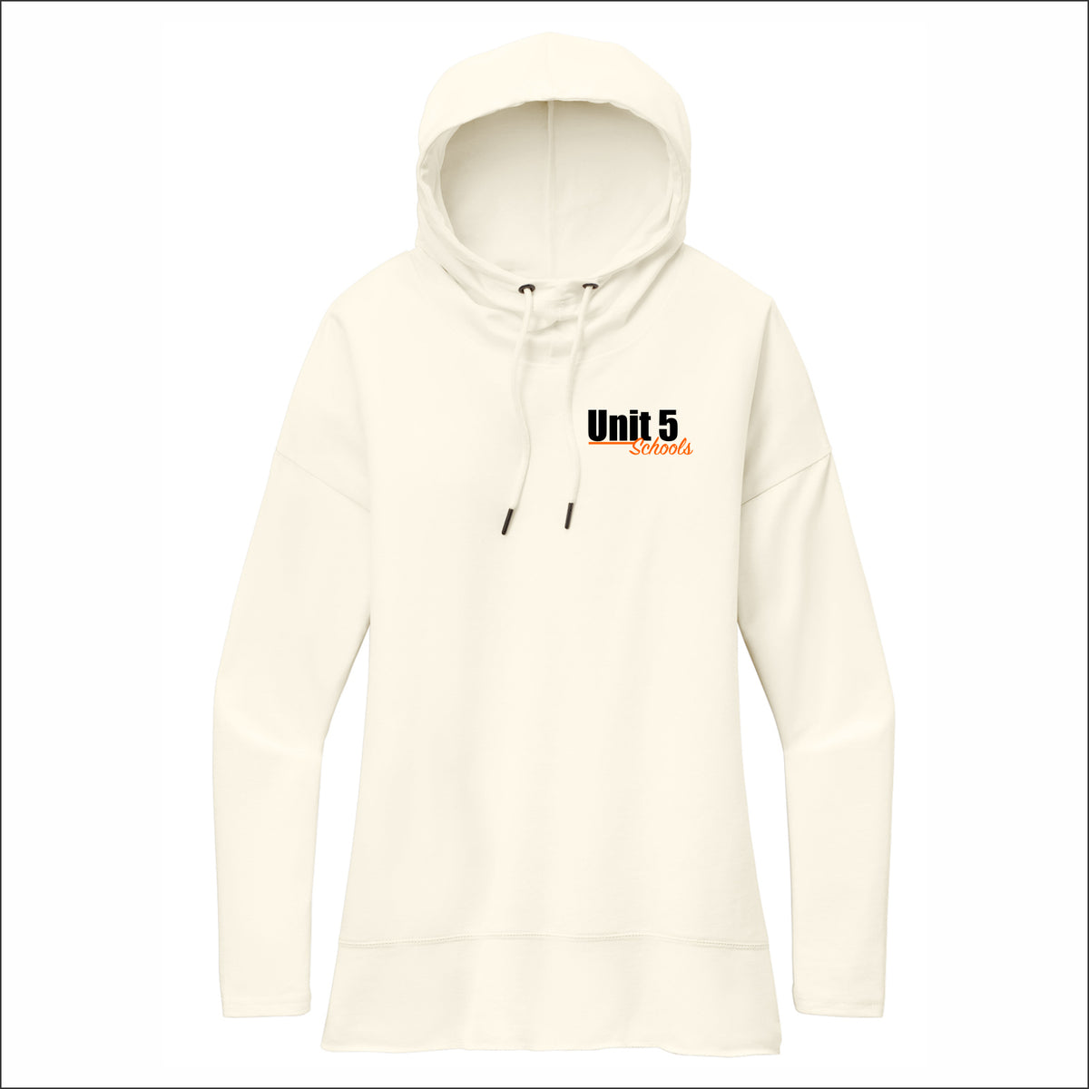 Unit 5 Schools Ladies Featherweight French Terry Hoodie - Emb1