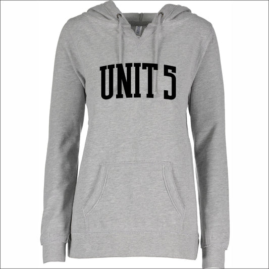 Unit 5 Schools Ladies V-Notch Hooded Sweatshirt