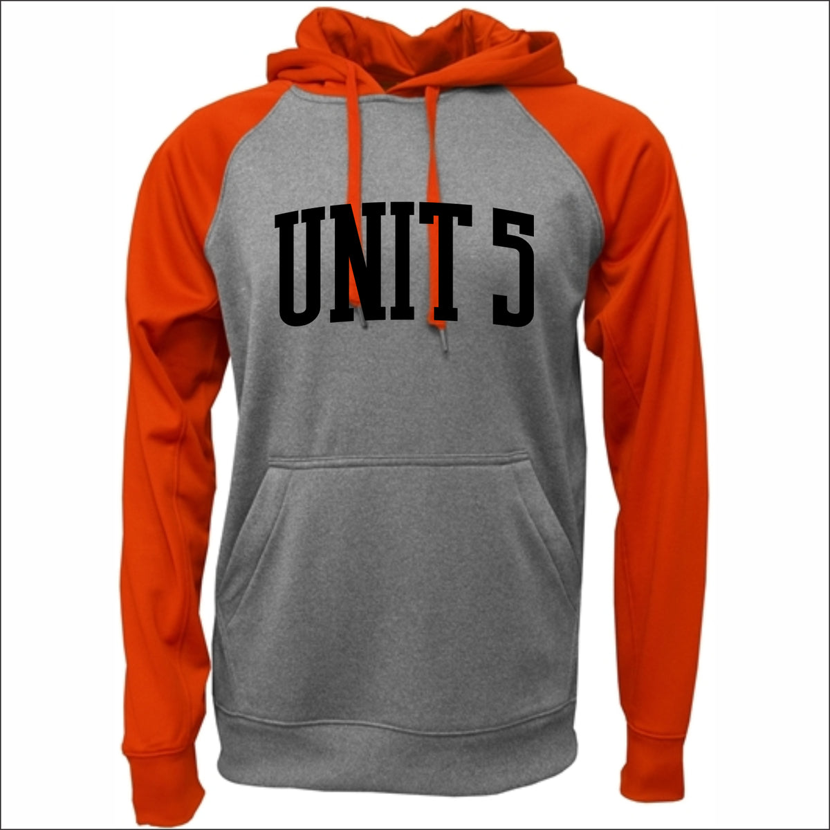 Unit 5 Schools Performance Raglan Colorblock Hooded Sweatshirt