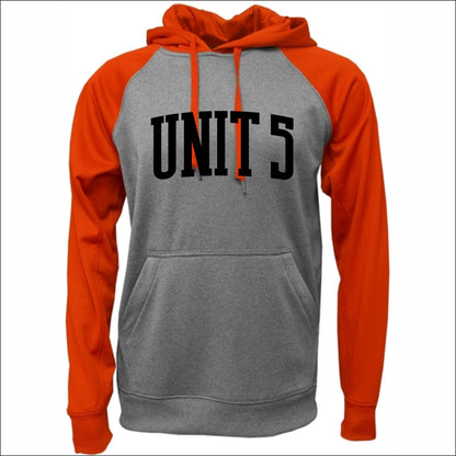 Unit 5 Schools Performance Raglan Colorblock Hooded Sweatshirt
