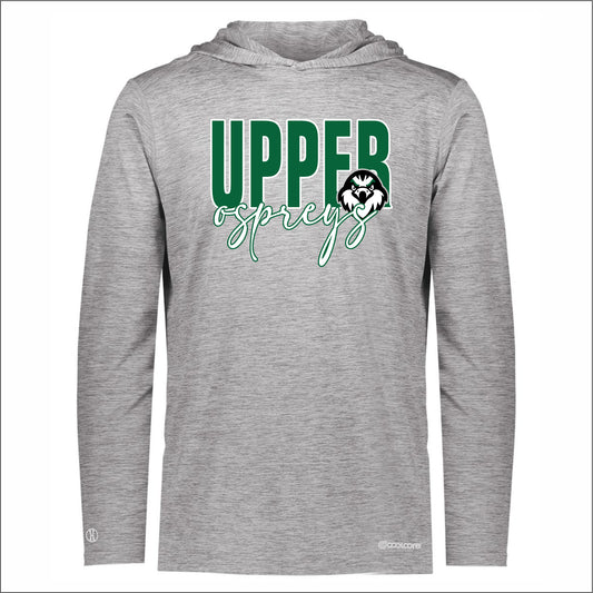 Upper Twp Middle Electrify Performance Hooded Long Slv T