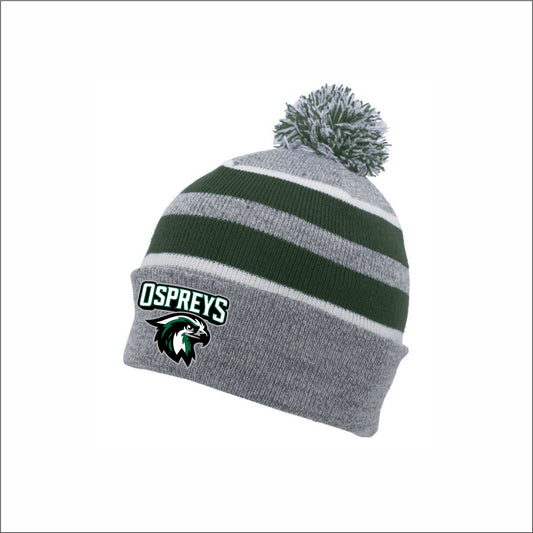 Upper Twp Middle Knit Fold Over Pom-Pom Beanie