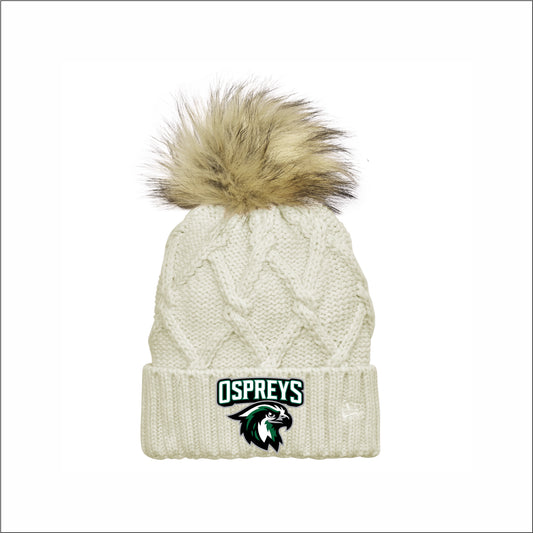 Upper Twp Middle Faux Fur Pom Beanie