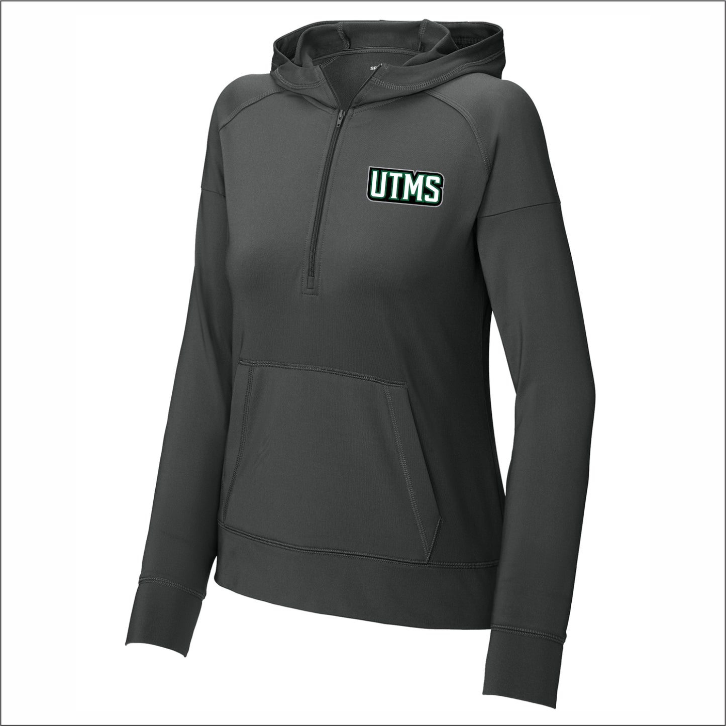 UTMS Staff Ladies Stretch 1/2 Zip Hoodie