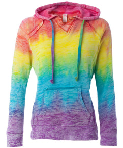 ALL Ladies/Girls Burnout V-Notch Hoodie