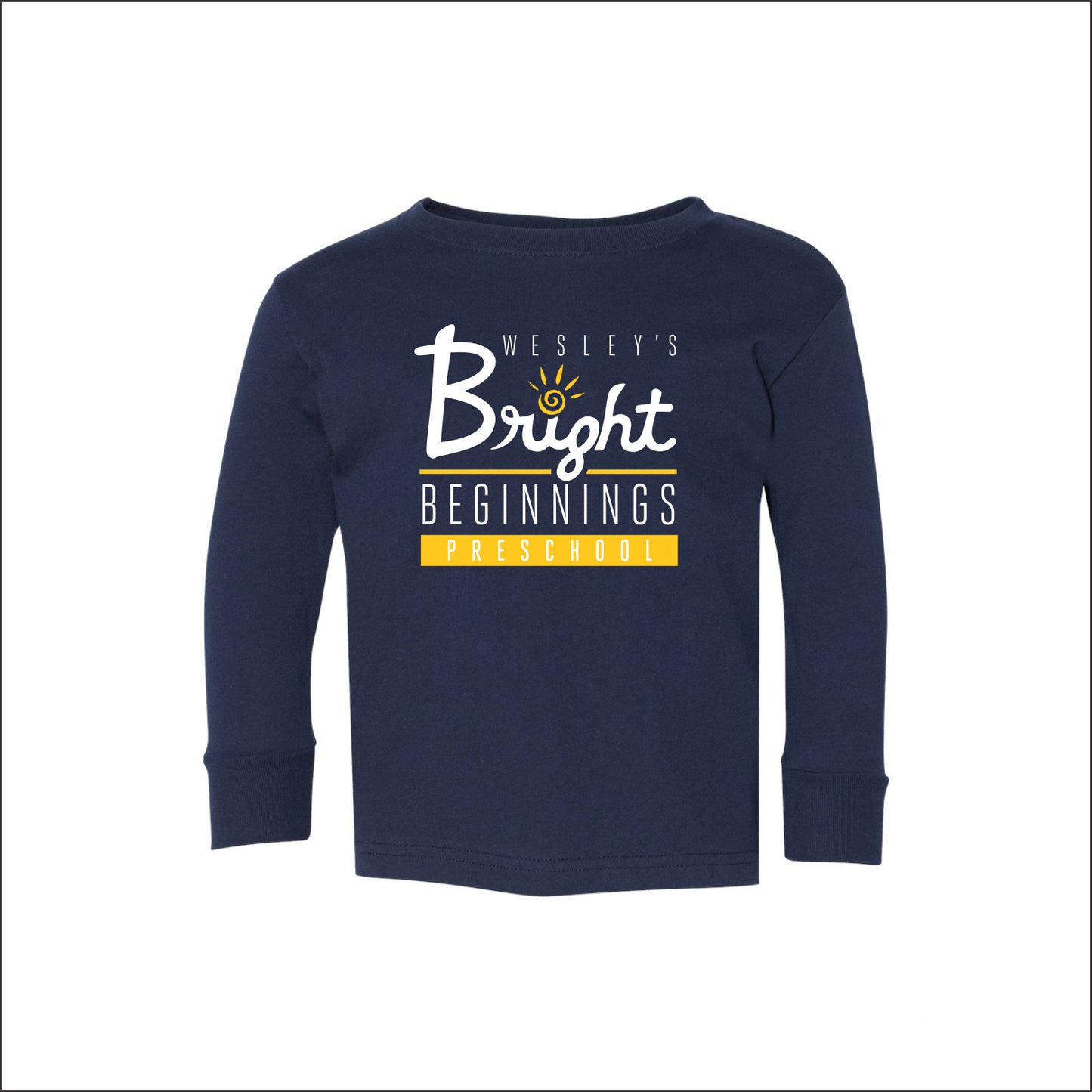 Wesley's Bright Beginnings Toddler Fine Jersey Long Sleeve Tee