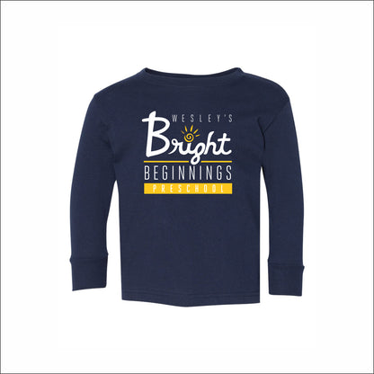 Wesley's Bright Beginnings Toddler Fine Jersey Long Sleeve Tee