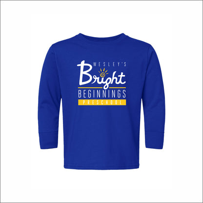 Wesley's Bright Beginnings Toddler Fine Jersey Long Sleeve Tee