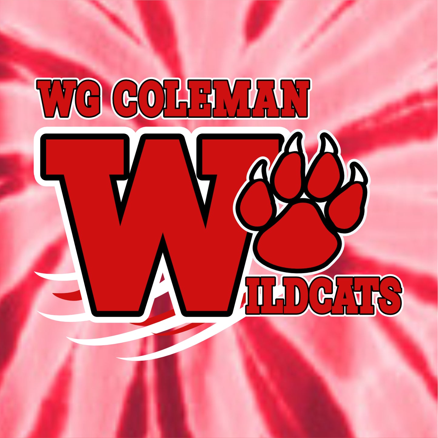 WG Coleman Elementary Tie-Dye T-shirt