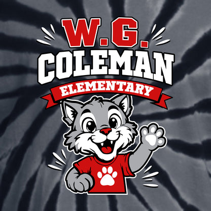 WG Coleman Elementary Tie-Dye Hooded Sweatshirt