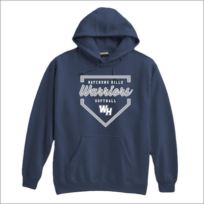 WH Warriors Softball Super Heavyweight Hooded Sweatshirt
