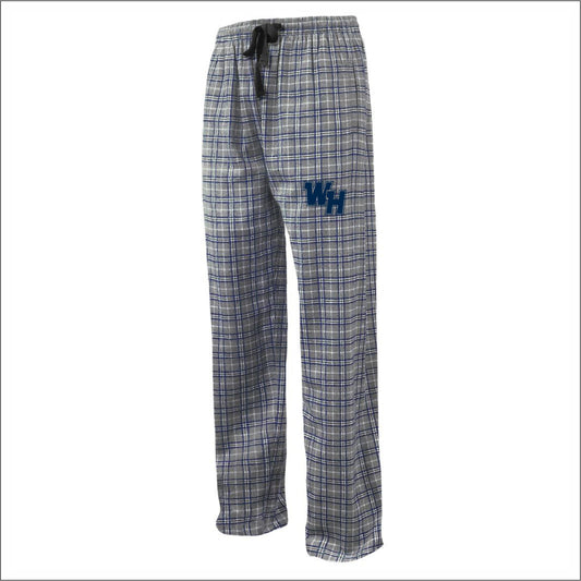 WH Warriors Softball Plaid Flannel Pants