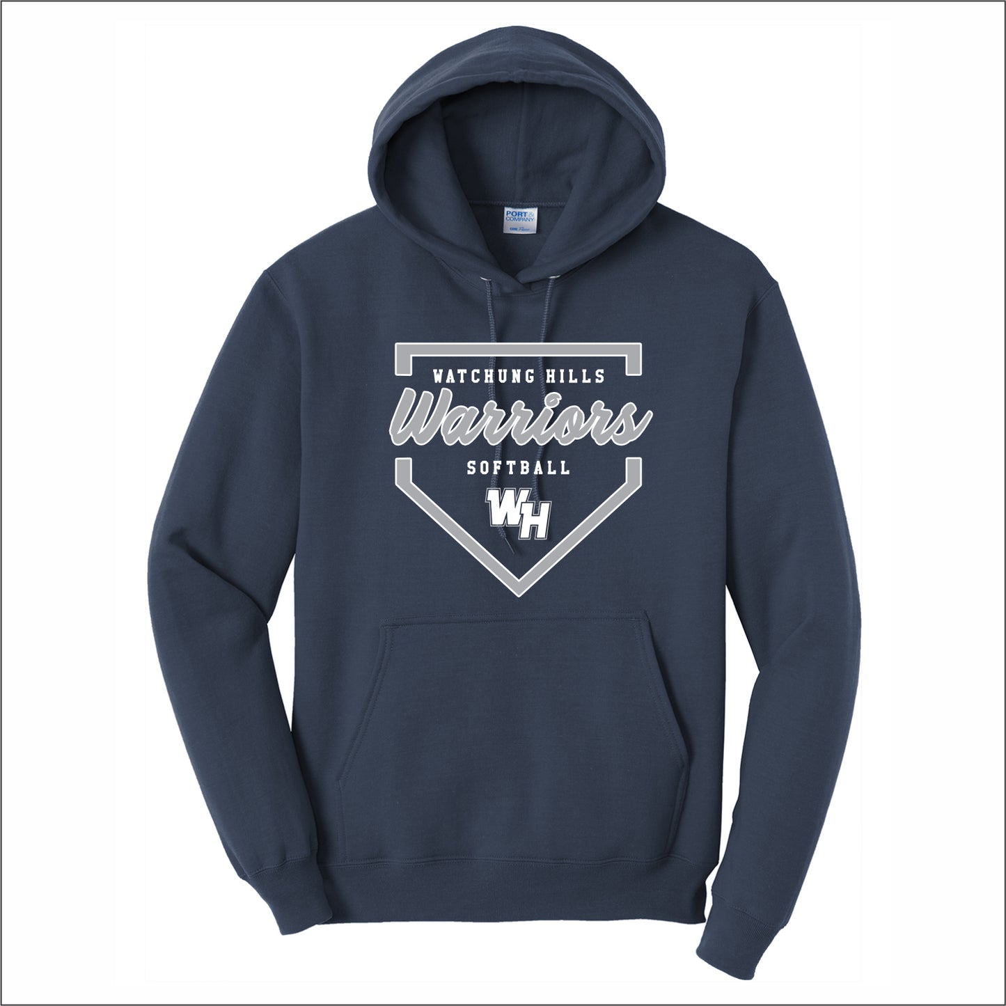 WH Warriors Softball Hooded Sweatshirt