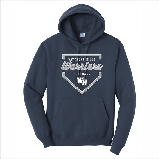 WH Warriors Softball Hooded Sweatshirt