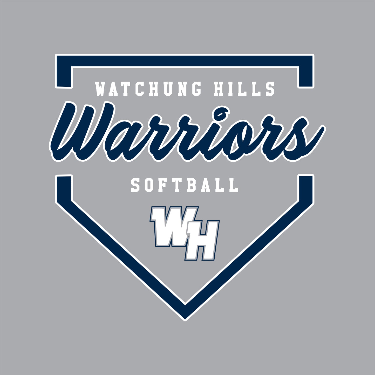 WH Warriors Softball Ladies Heathered Relaxed Jersey Tee