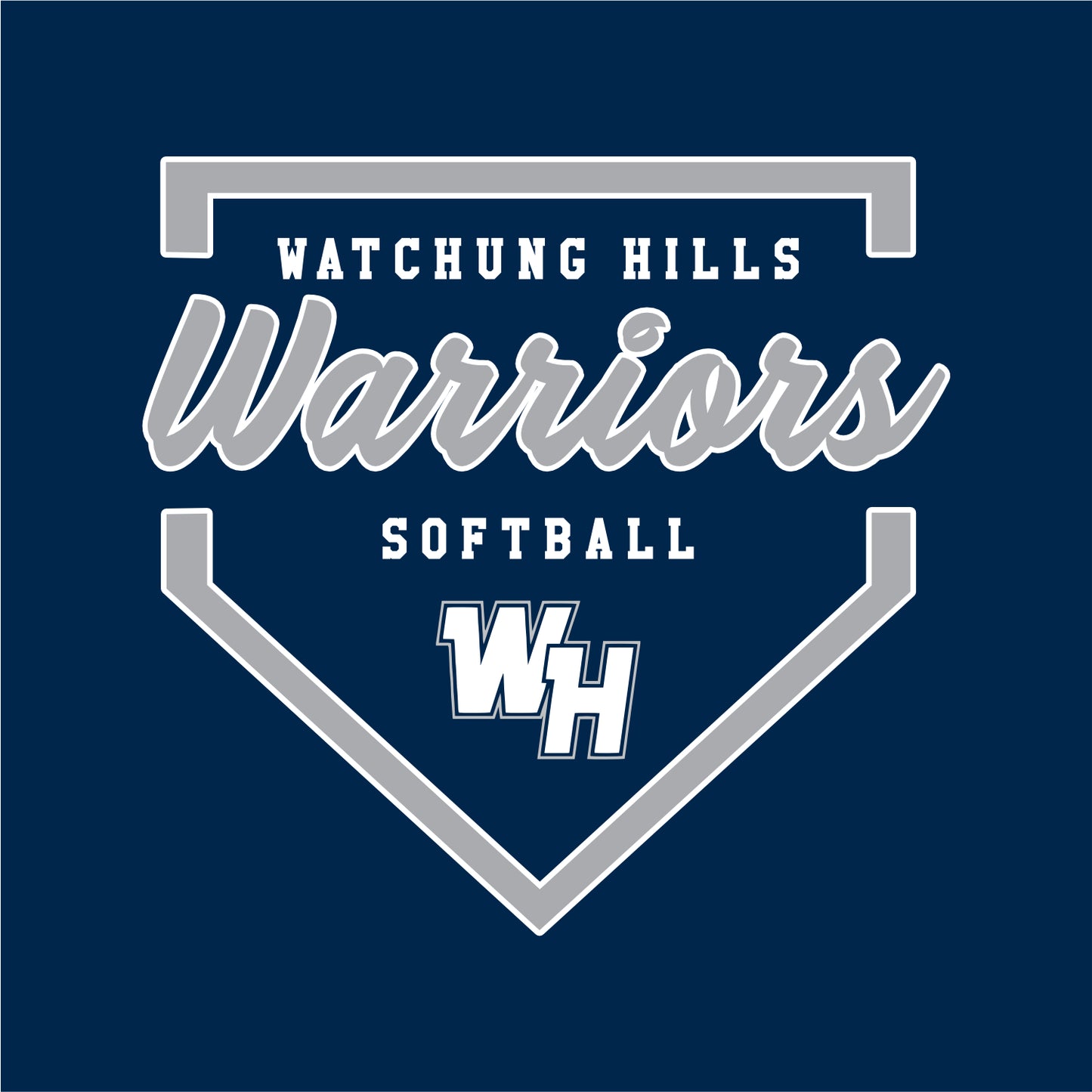 WH Warriors Softball Ladies Performance Racerback Tank Top