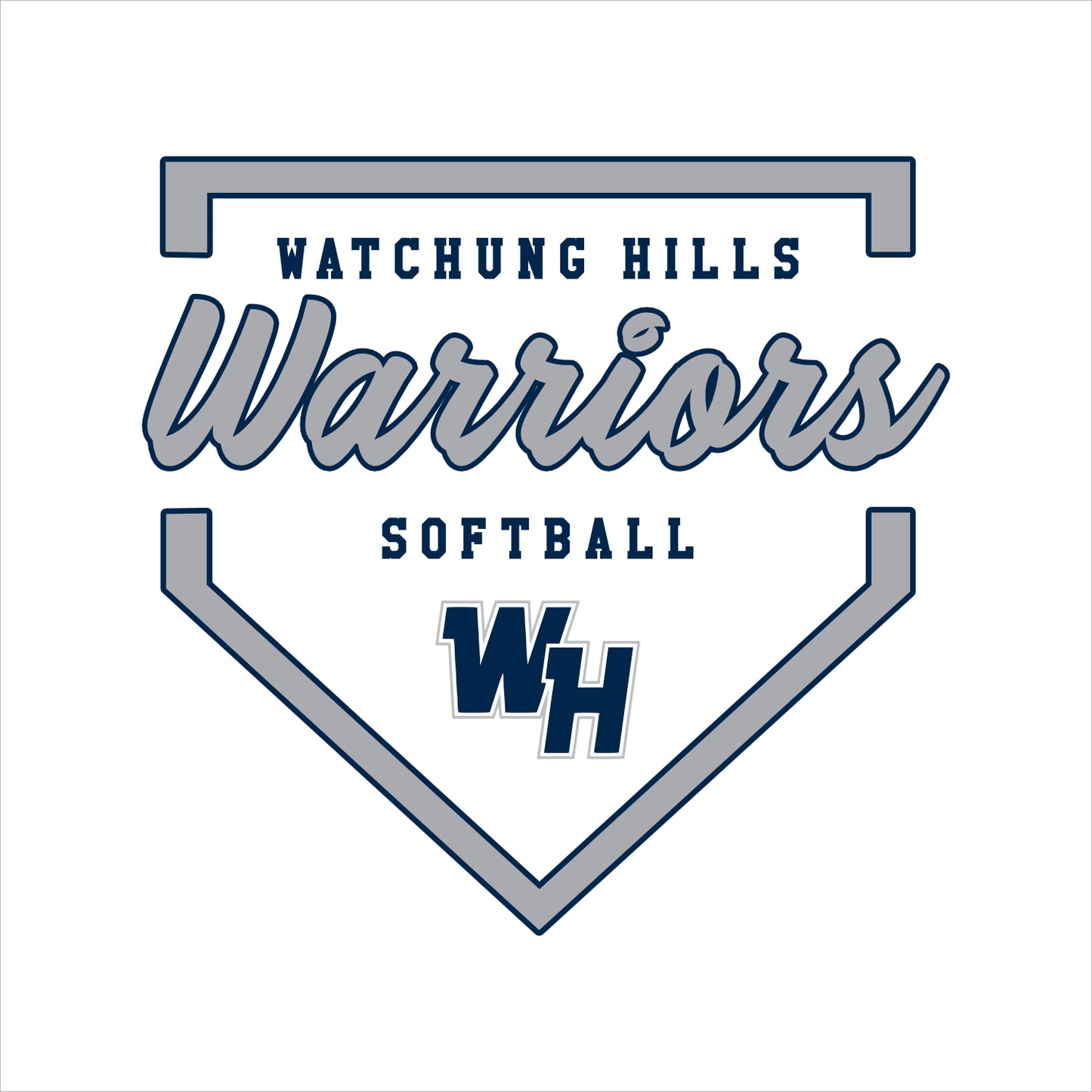 WH Warriors Softball Ladies Performance Racerback Tank Top