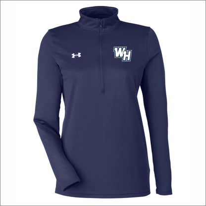WH Warriors Softball Ladies Under Armour Team Tech Performance Half-Zip