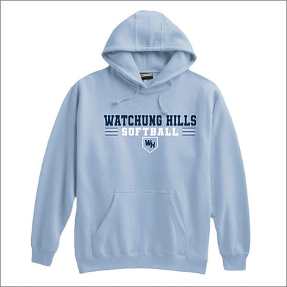WH Warriors Softball Super Heavyweight Hooded Sweatshirt